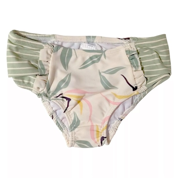 Jessica Simpson Leaf Rashguard swimsuit 2pc set 3T - Picture 4 of 4